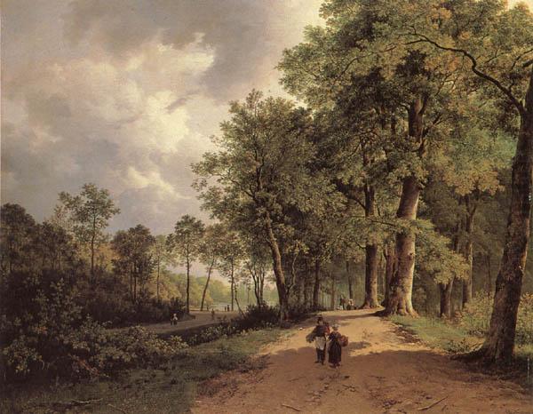 View of a Park, Barend Cornelis Koekkoek